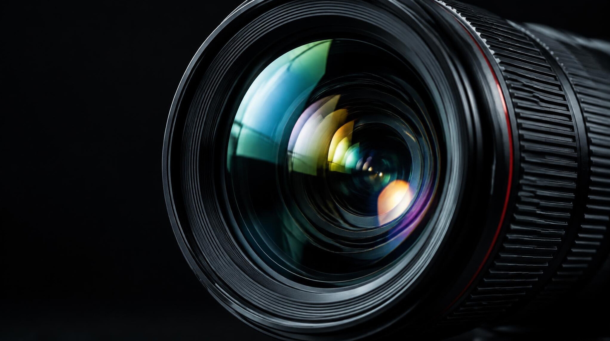 Close-up of a camera lens